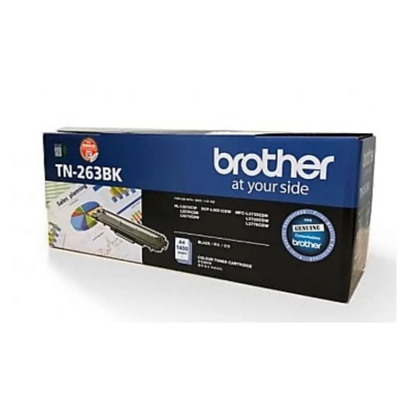 Toner Brother Original TN263 Black For DCP-L3551CDW, MFC-3735CDN, dll