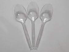 Sendok Plastik Bening 1 Pack Isi 25 Pcs