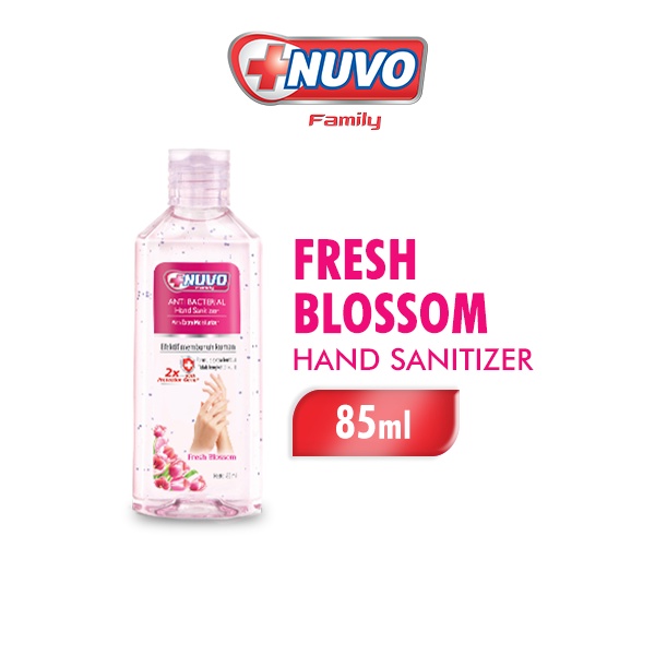 NUVO Hand Sanitizer Merah Botol 85 ml (1 box 24 btl)