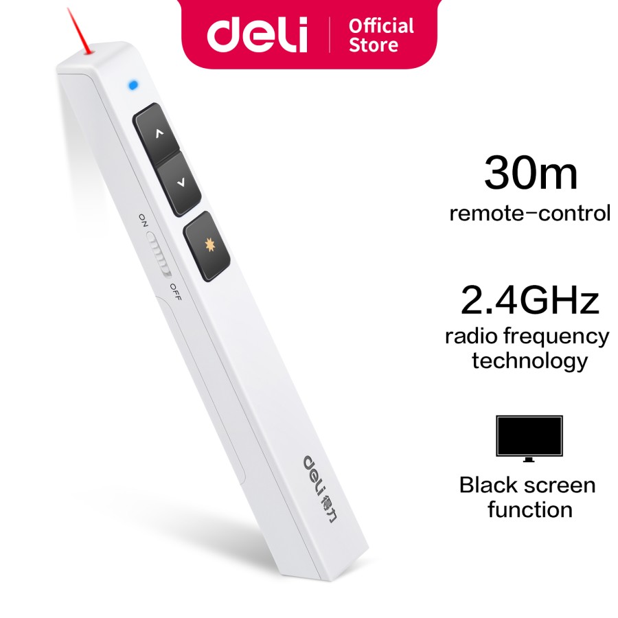 Deli Laser Pen Control  2802 White