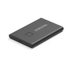 External Portable SSD Samsung T7 Touch 2TB USB 3.2 Black (Garansi Resmi 3 Tahun)