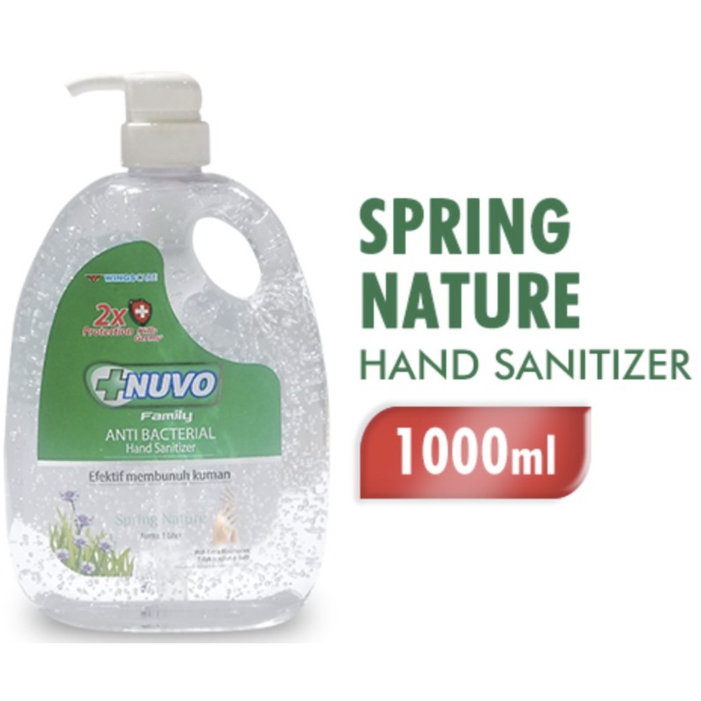 NUVO Hand Sanitizer Hijau 1000 ml (1 box 12 btl)