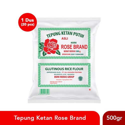 ROSE BRAND Tepung Ketan Rose Brand GT 500 gr 1dus