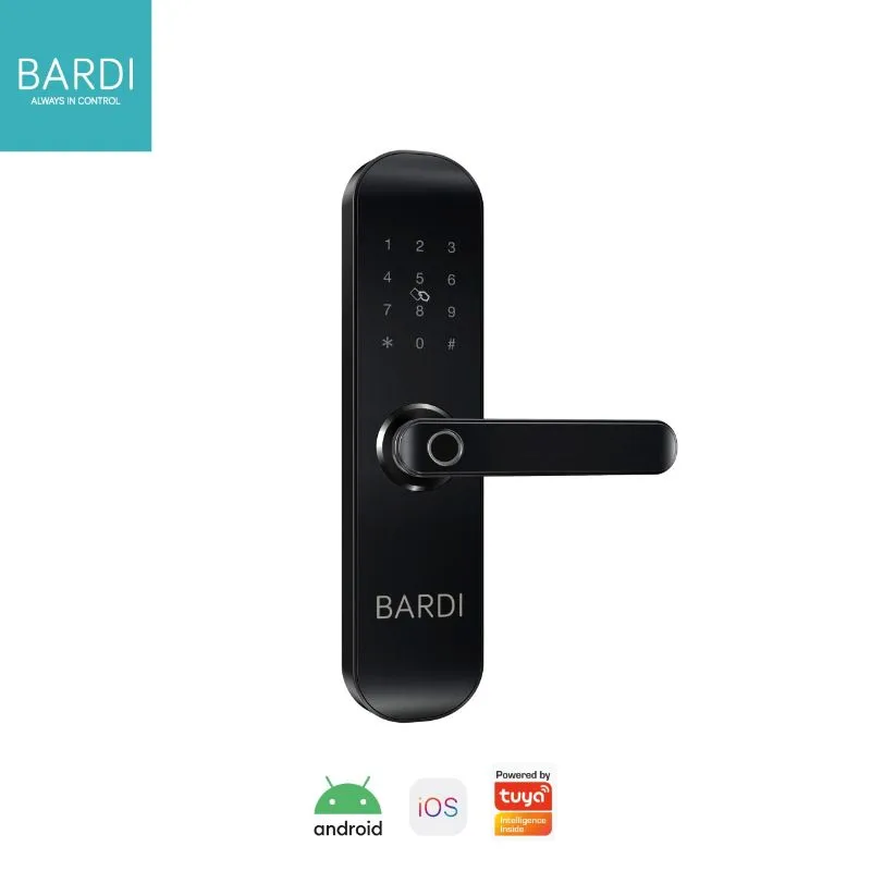 Bardi Indonesia IP54 RFID-Fingerprint Waterproof Smart Home Door Lock Handle