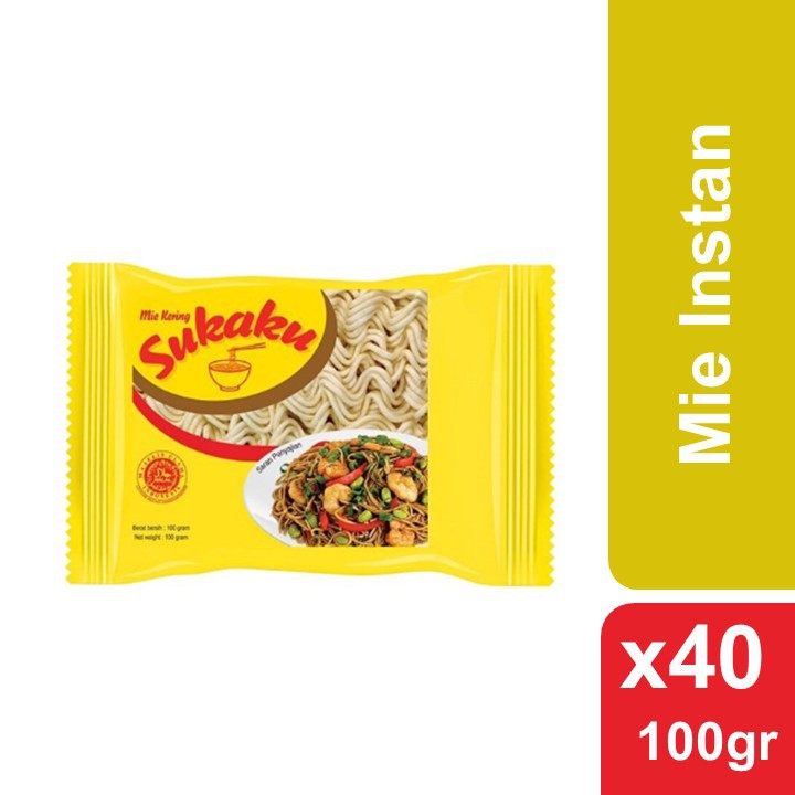 Mie Kering Sukaku 100gr (1 dus 40 bks)