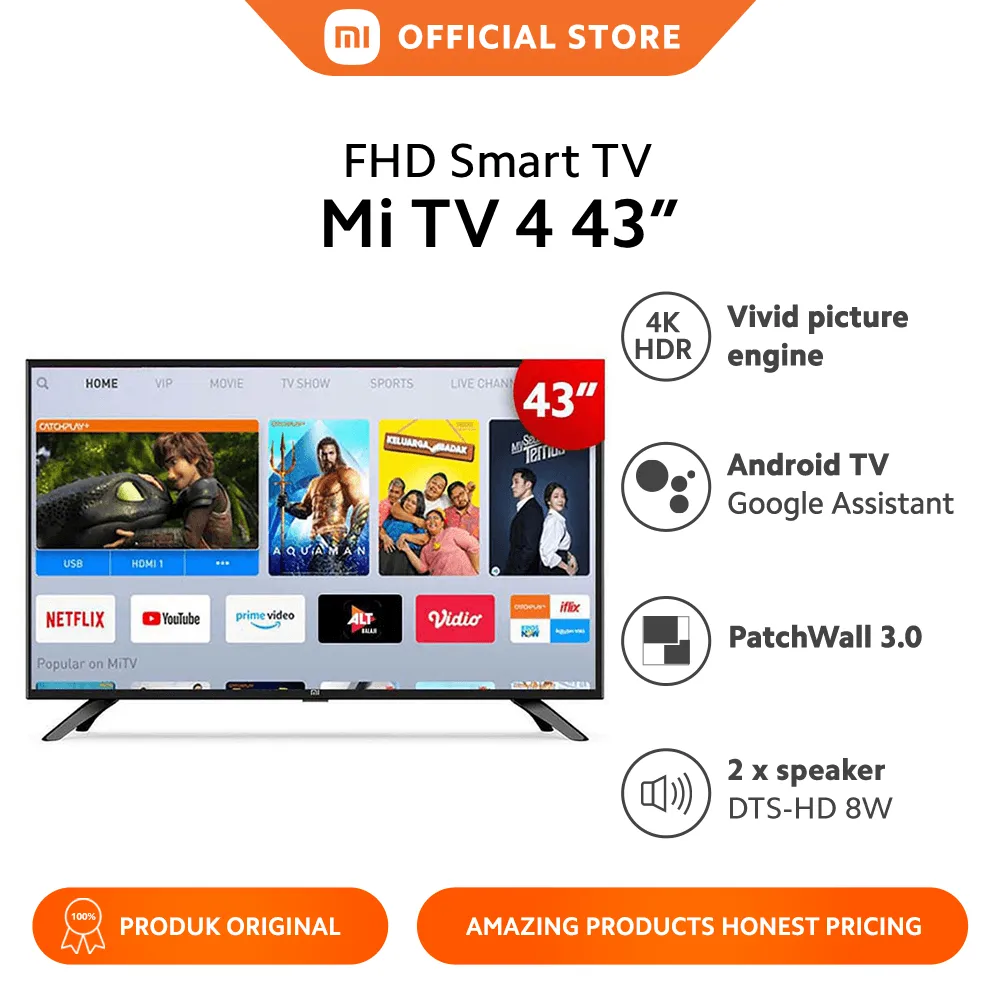 Xiaomi Mi LED 4 Android TV [43 Inch]