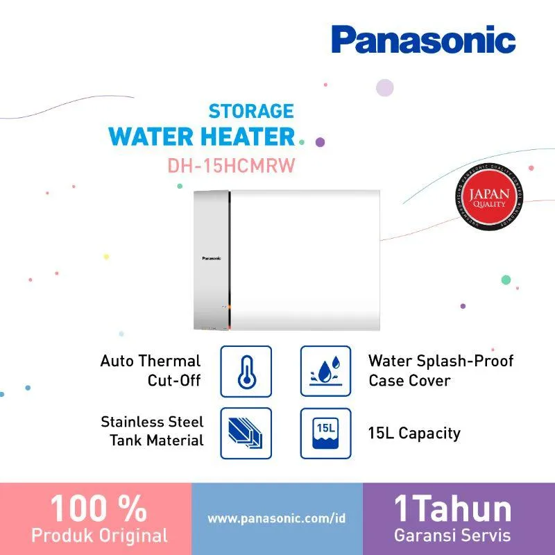 Panasonic DH-15HCMRW Water Heater [15 L]