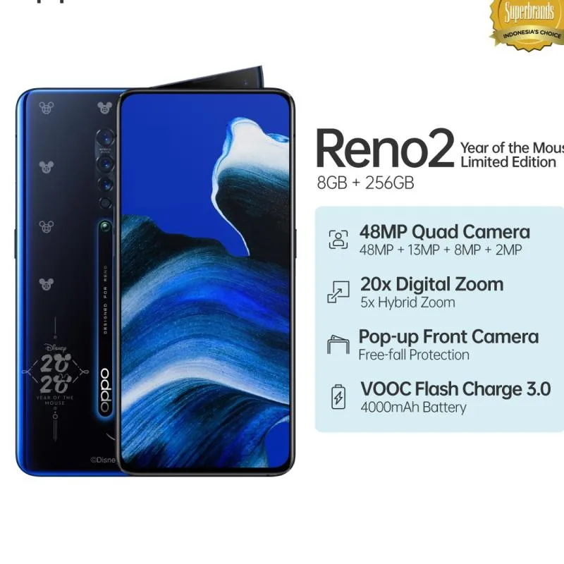 OPPO Reno2 Disney Limited Edition Smartphone - Luminous Black