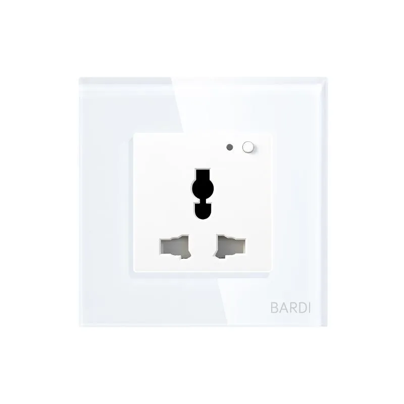 BARDI Smart Wall Socket Wifi UNI White For Alexa Google Home Automation