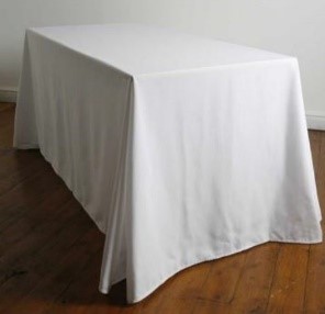 Table Cloth Long Table, Rectangular White Size 300x200 cm