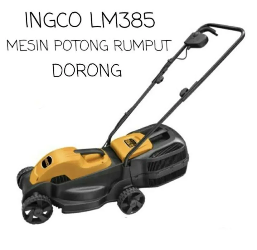 INGCO LM385 MESIN POTONG RUMPUT DORONG LISTRIK 1600W LAWN MOWERS LM 385