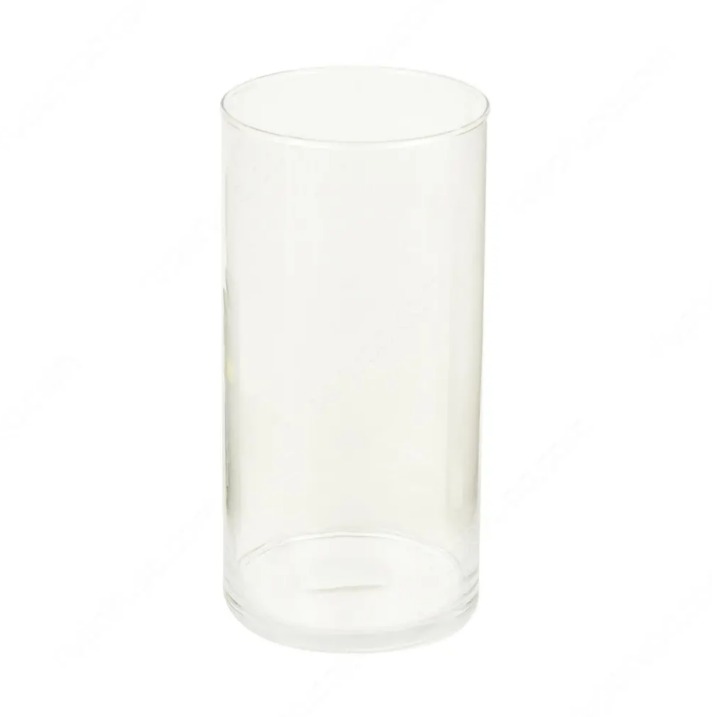 Vas Bunga Kaca Dekorasi - Silinder 30 CM