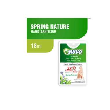 NUVO Hand Sanitizer Spray Hijau 18 ml (1 box 48 PCS)