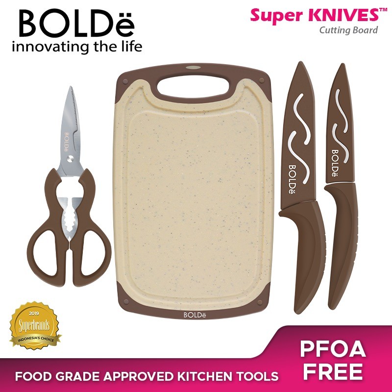 BOLDe Super Utensil Cutting Board Set 3+1