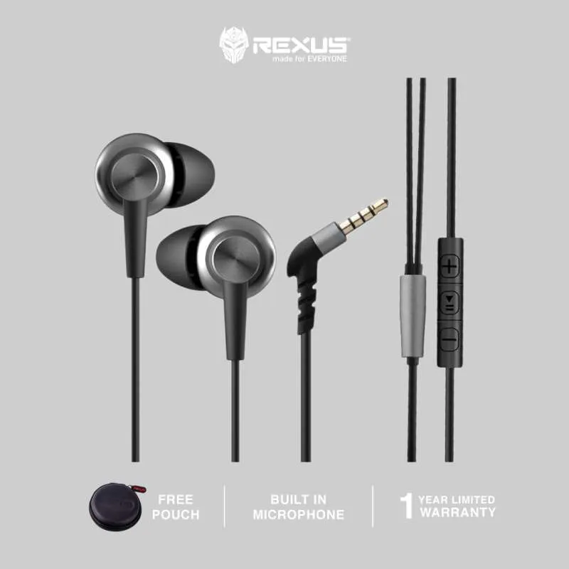 Rexus Earphone EP2 With EarhookIn-Ear Headphones