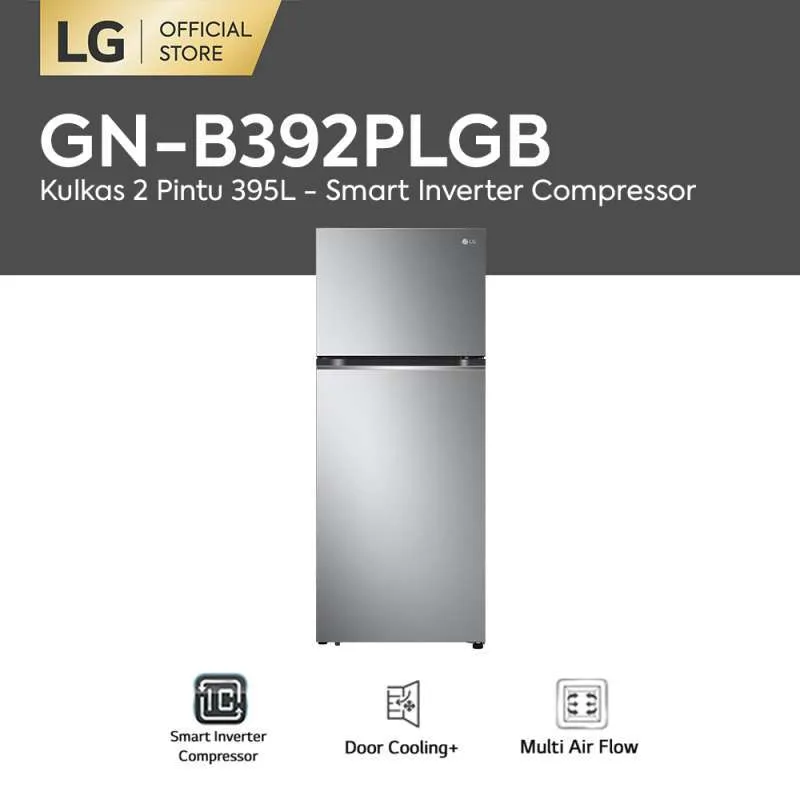LG GN-B392PLGB Smart Inverter Compressor Kulkas 2 Pintu [395L]