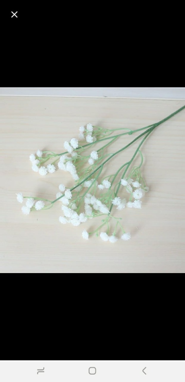 ARTIFICIAL FLOWER, BABY BREATH, TINGGI 50 CM, 12 PCS/LSN