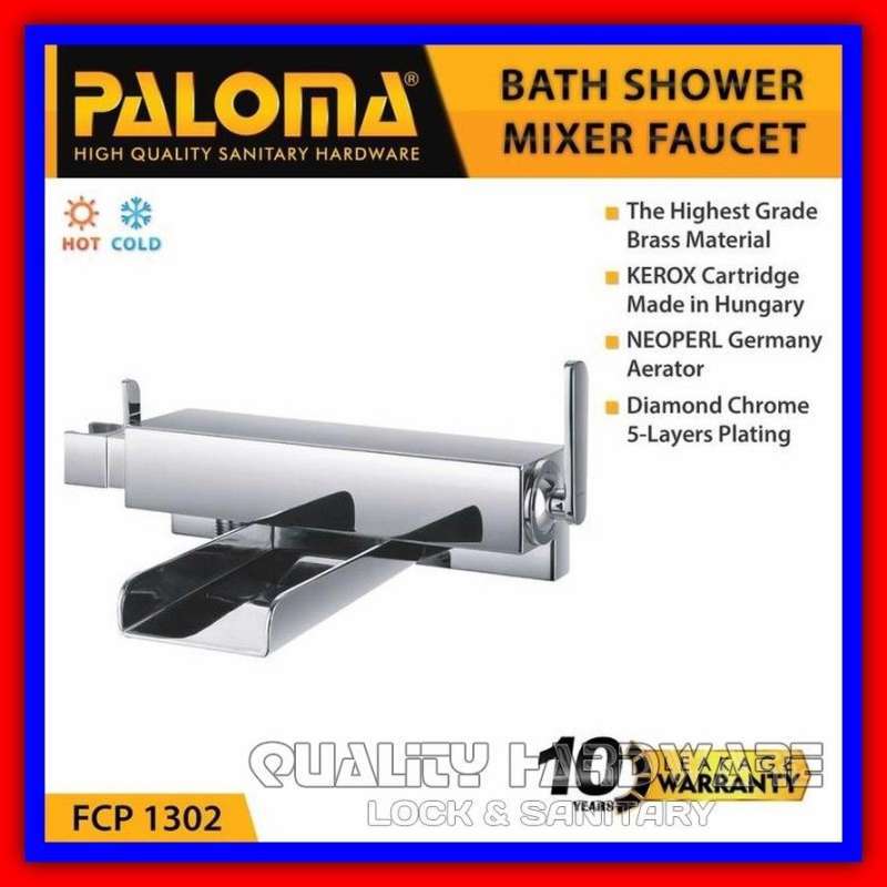Kran Bathtub Panas Dingin Paloma FCP 1302 Keran Mixer Bathtub Shower