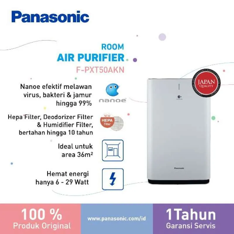 Panasonic F-PXT50AKN Humidifying Air Purifier [36M2]