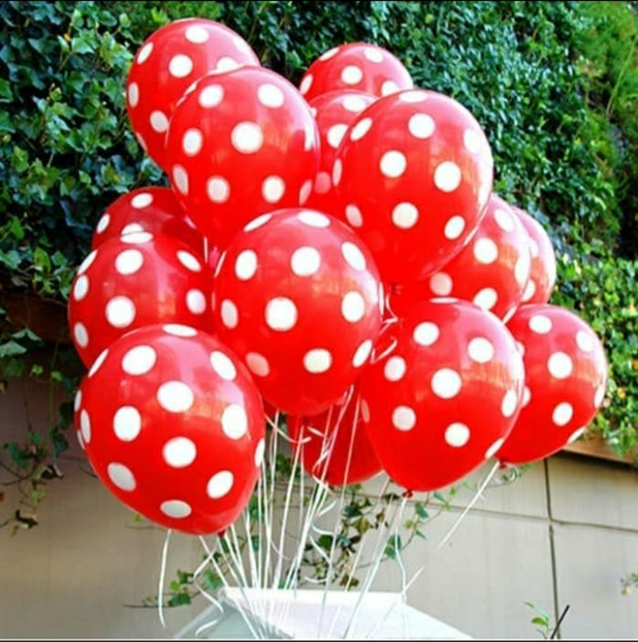 BALLON POLKADOT MERAH PUTIH