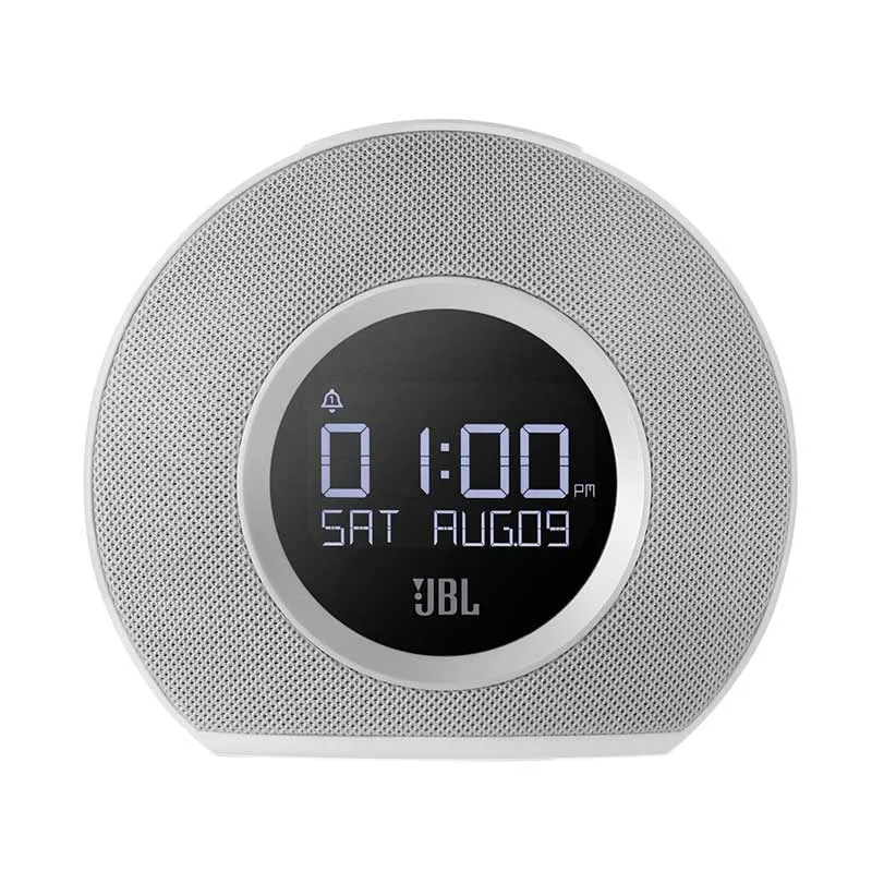 JBL Horizon Bluetooth Clock Radio with 2 USB Port Fast Charger Ambient Light Speaker - Putih