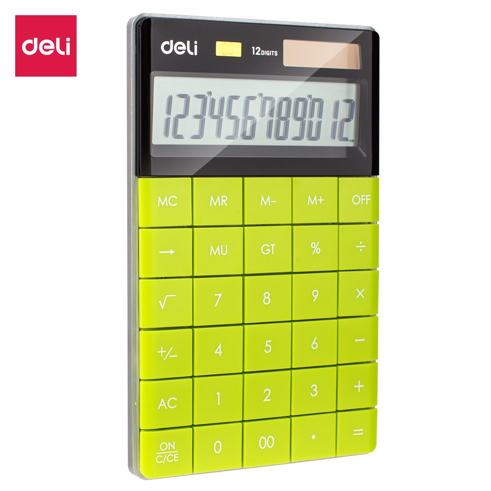 Deli Desktop Calculator W1589 GREEN