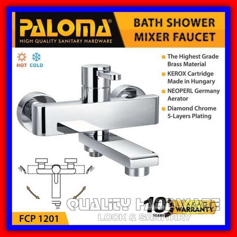 Kran Bathtub Panas Dingin Paloma FCP 1201 Keran Mixer Bathtub Shower