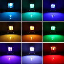 Multicolored Light With Remote (RGB 10W Lampu LED Sorot 10 Watt + Remote)