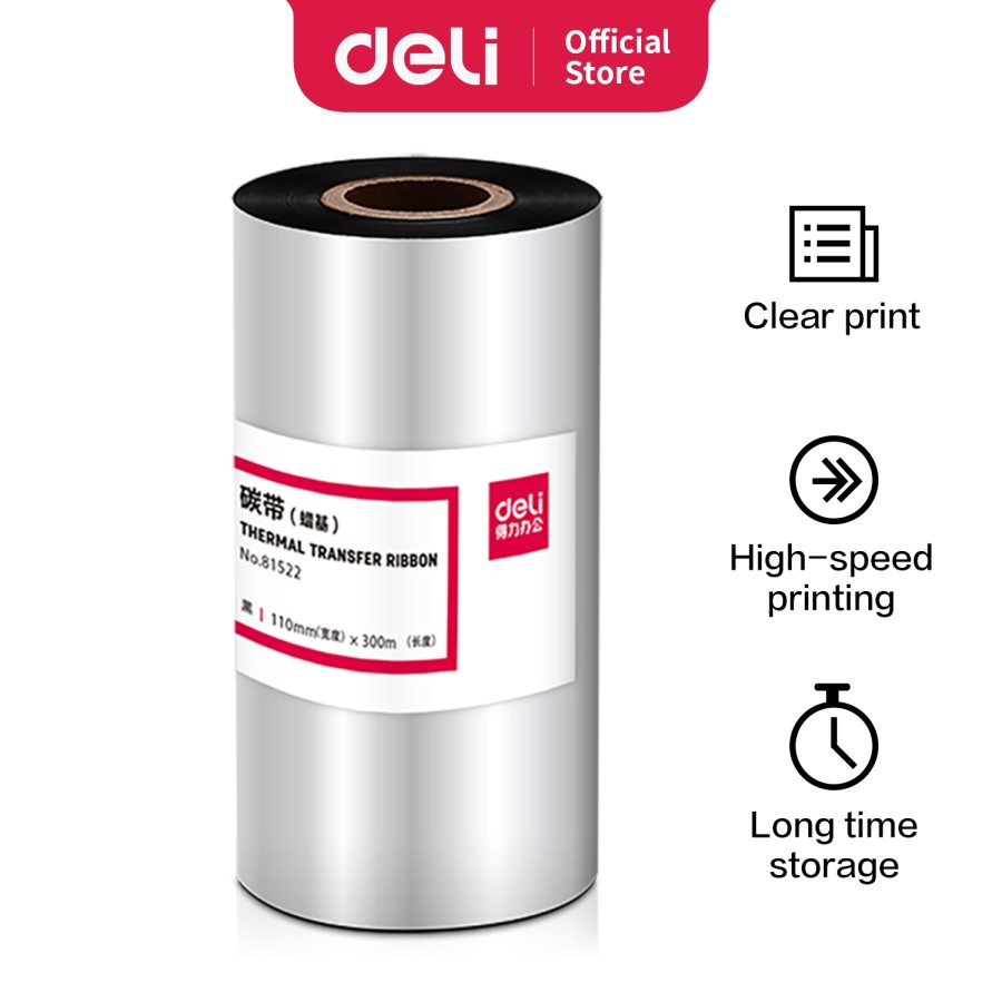 Deli Carbon Ribbon Black 81522