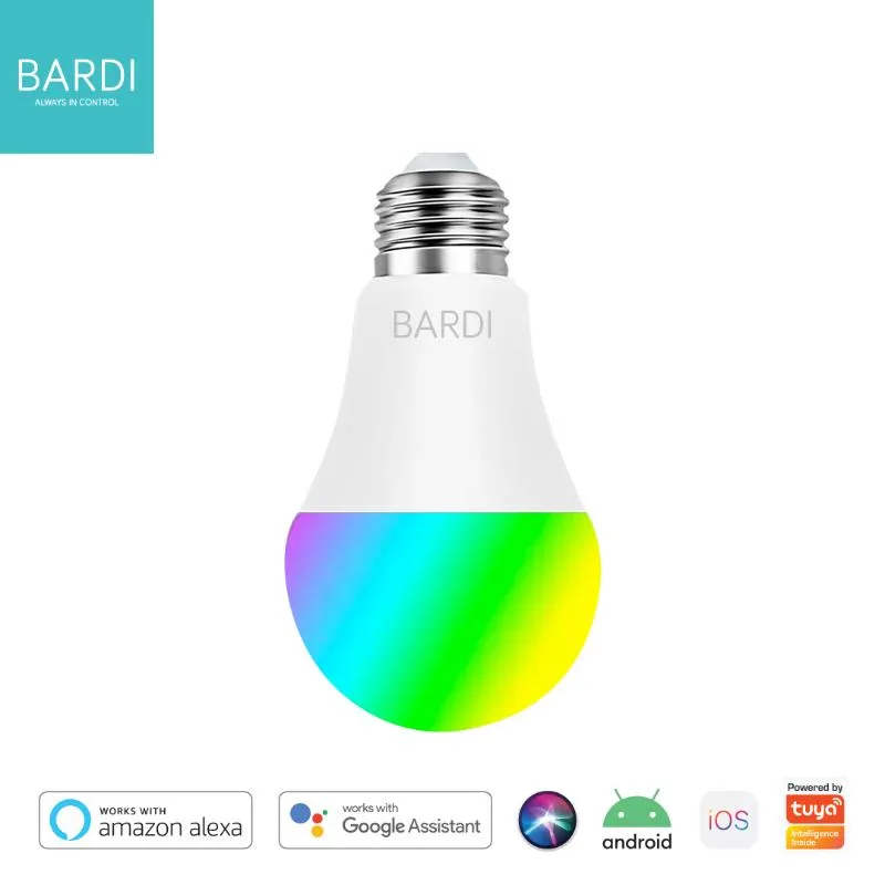 Bardi Indonesia RGBWW IoT Smart Wireless Light Bulb for Home Automation [9 W]