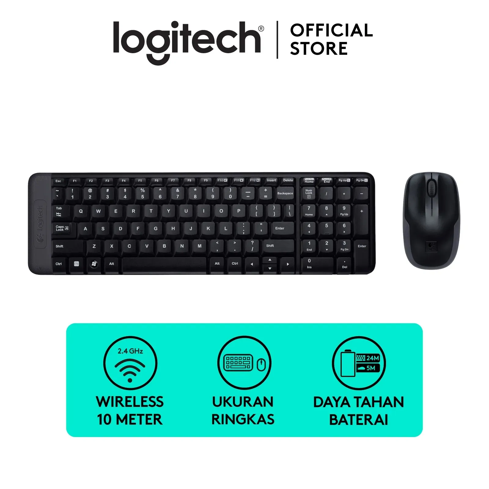 Logitech MK215 Wireless Keyboard & Mouse Combo