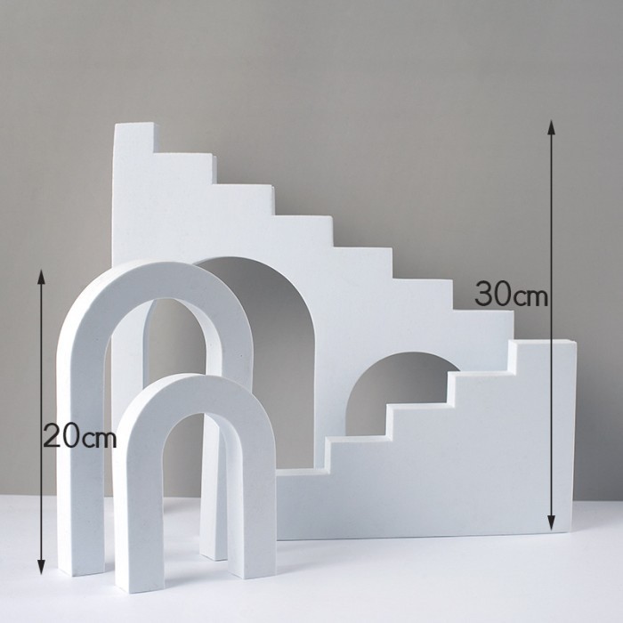 Kubus Foto Props Photography Set -  White Stair