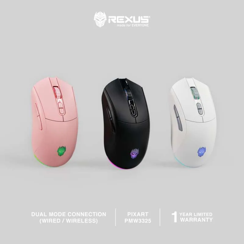 Rexus Mouse Wireless Gaming ARKA 107 Dual Connection