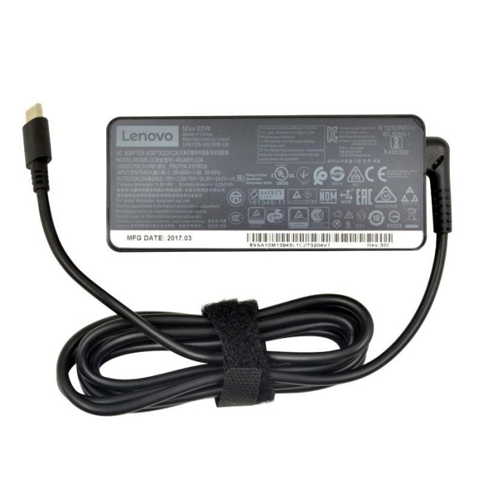 AC Adaptor Charger Laptop Original Lenovo Type C 65W 3.25A