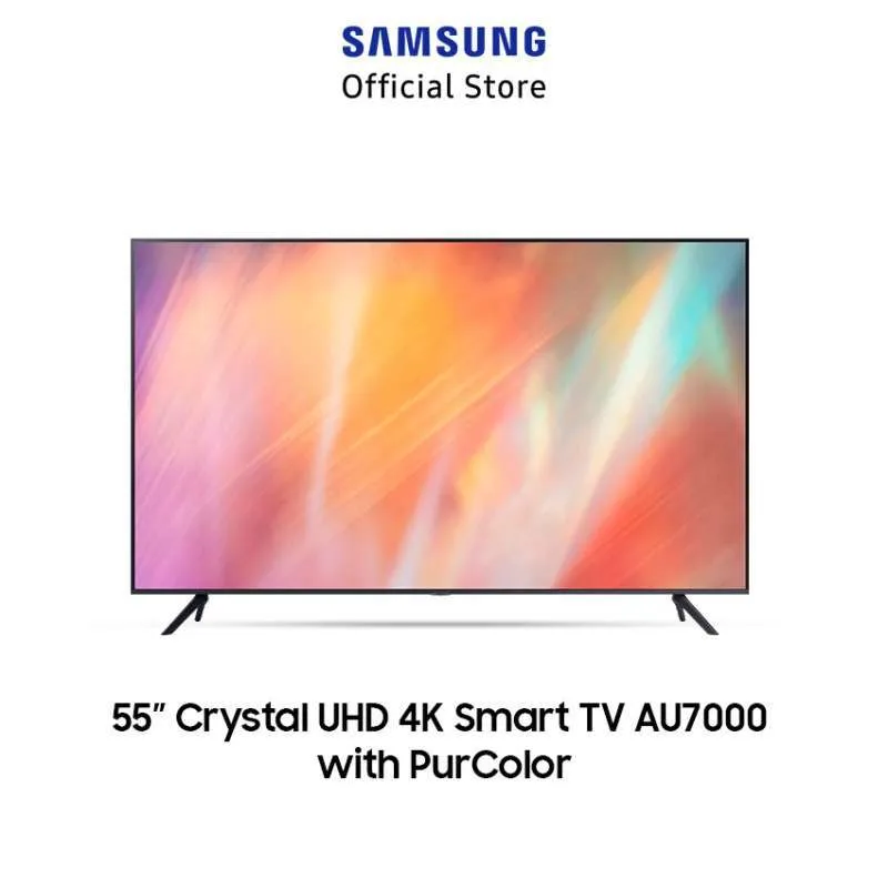 Samsung UA55AU7000KXXD Crystal UHD 4K Smart TV [55 Inch]
