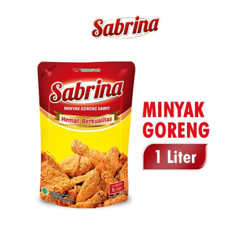 MINYAK GORENG SABRINA POUCH 1 L (1 box isi 12)