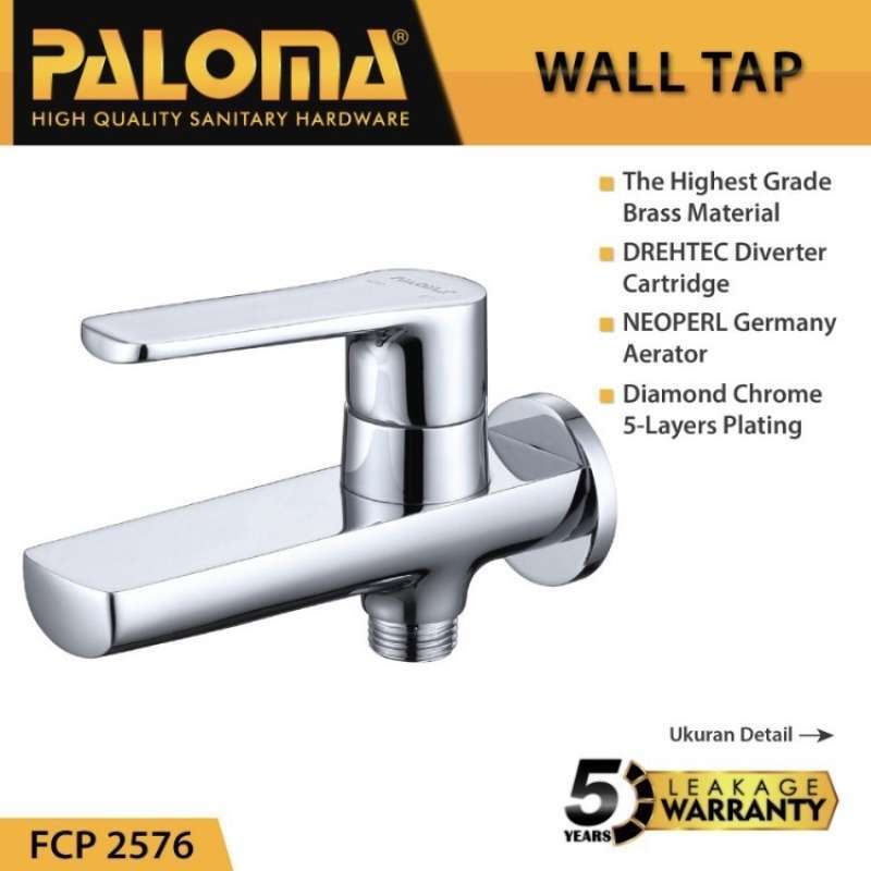 Keran Shower Cabang Tanam Shower Mandi Kran Tembok PALOMA FCP 2576