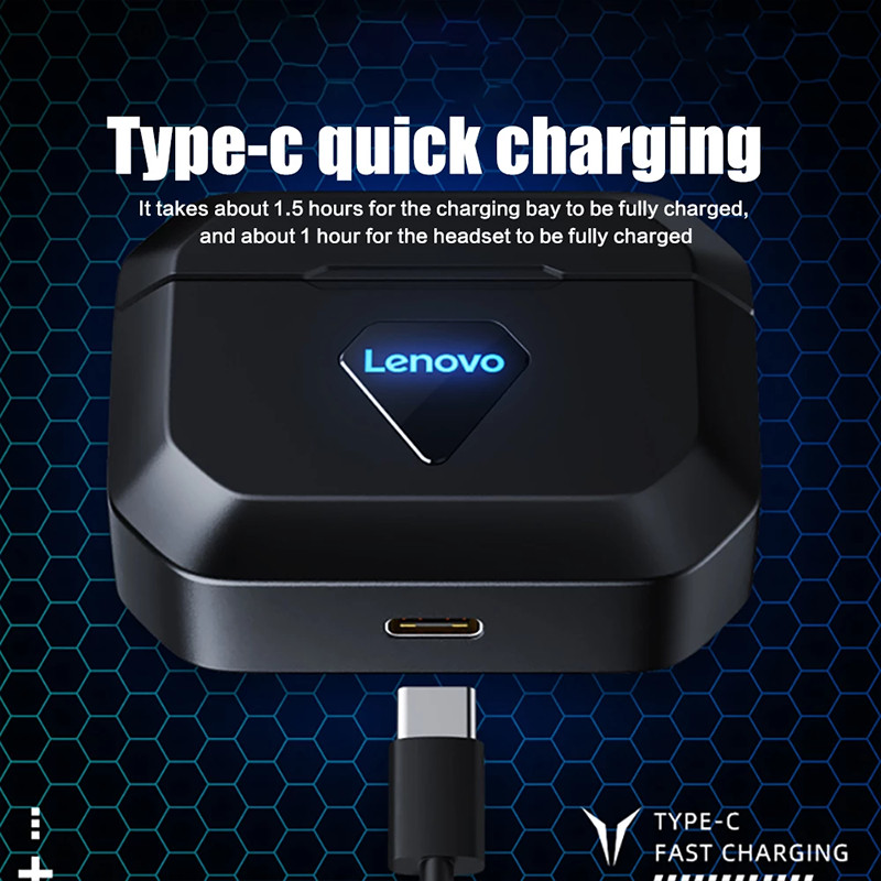 THINKPLUS LENOVO GM6 LIVEPODS BLUETOOTH EARPHONE TWS GAMING LOWLATENCY