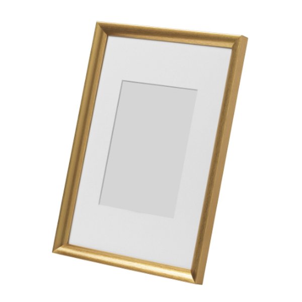 Bingkai Foto Dinding Kanvas 60x90cm Warna Emas