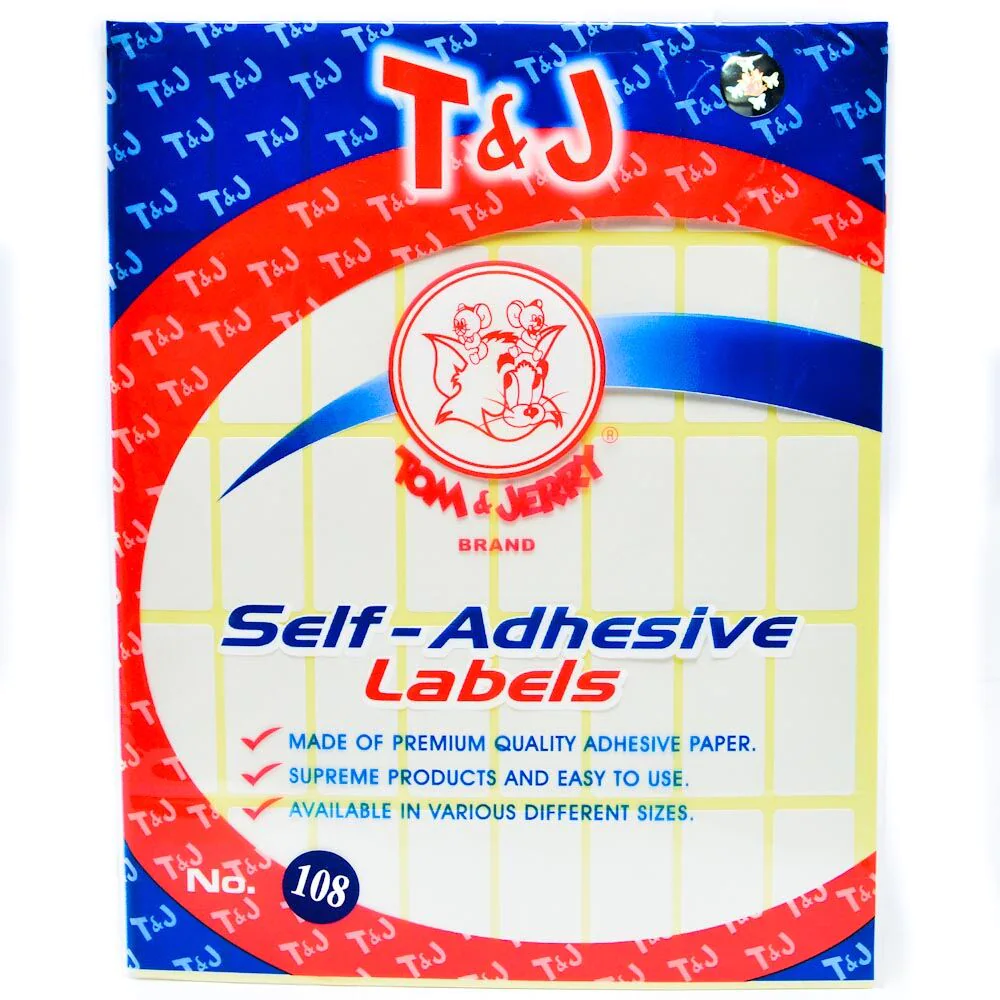 Tom and Jerry Label Paper (Per pack - small pack) No. 108