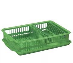 Rak Cuci Piring Plastik - Hijau