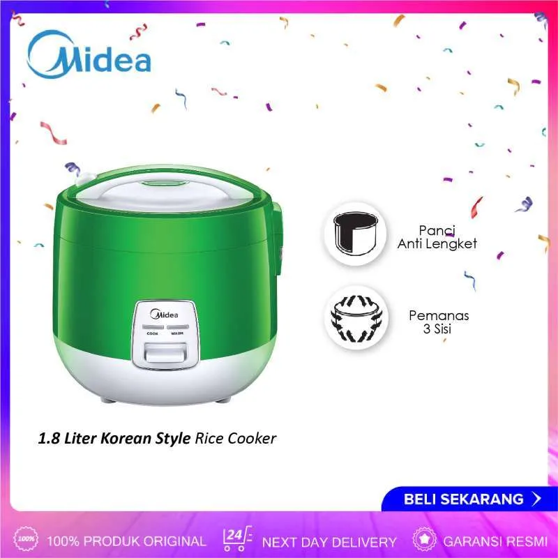 Midea Rice Cooker 1.8 Liter MRM-5001G