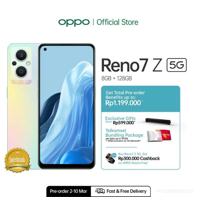 OPPO Reno7 Z 5G 8GB/128GB Smartphone