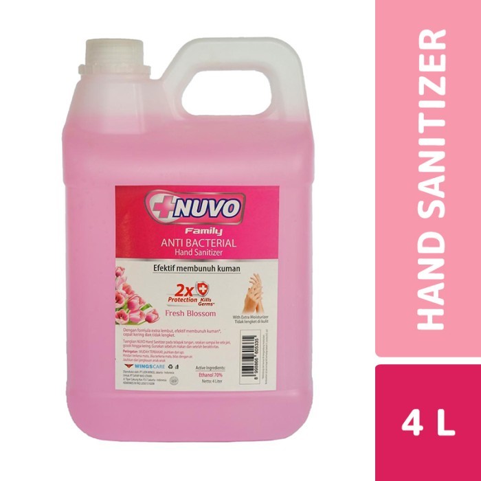 NUVO Hand Sanitizer Merah 4 lt (1 box 3 btl)