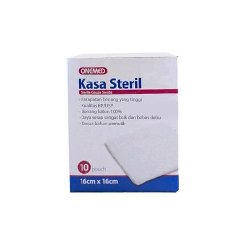 Kasa Steril 16x16cm OneMed Box Isi 10 Pcs
