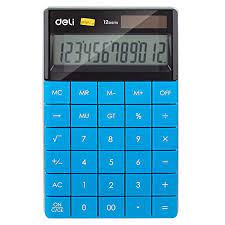 Deli Desktop Calculator W1589 BLUE