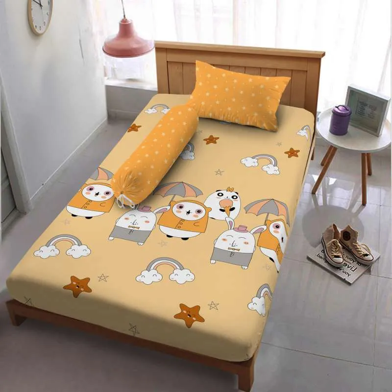 Sprei 120 Extra Single Youth Kintakun Dluxe Kirana Microfiber 20 cm (3in1)