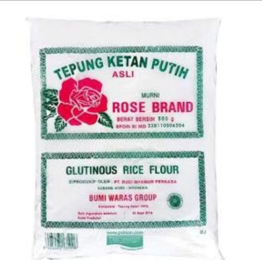 Tepung Ketan Rose Brand 500gr (1 dus isi 20 bungkus)
