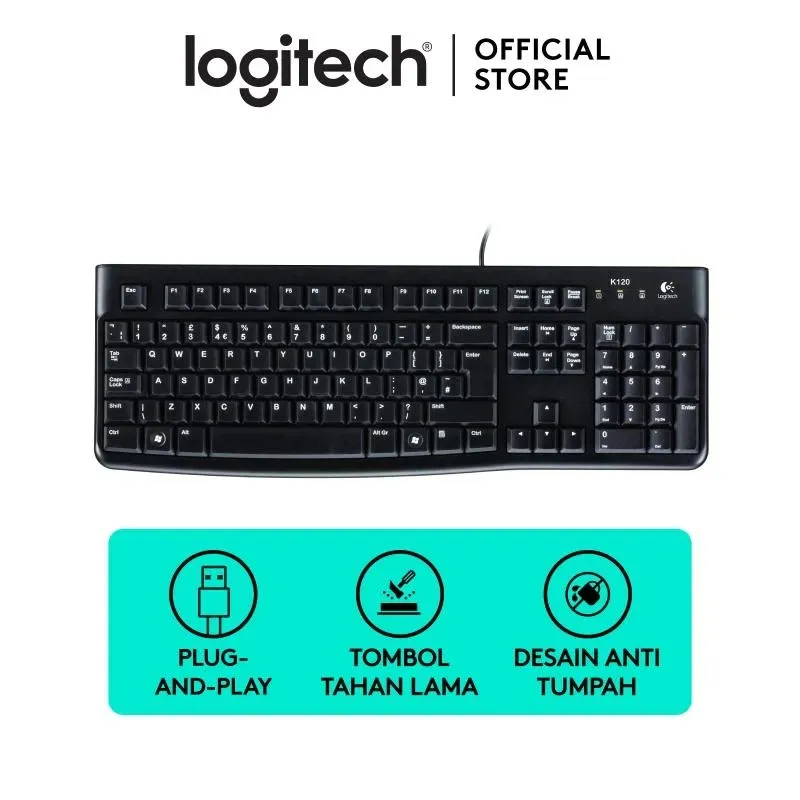 Logitech K120 Wired Keyboard