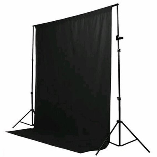 Kain Background Hitam 6 x 2,4 m